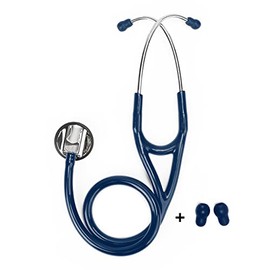 eSteth Cardio Stethoscope, Single head, High quality, 30 inches (Navy)