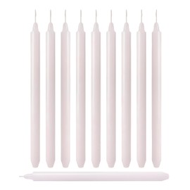 OSHADOW 1/2 Inch Taper Candle Thin 8" Lenght- 1/2 Inch Diameter - Skinny Taper Candles - Skinny Candlesticks - White Candlesticks - Thin Candlestick 1/2 - Candle Sticks White Candles