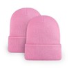 Knit Cuffed Plain Beanies for Men and Women Soft Warm