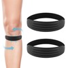 NQEUEPN 2pcs Patellar Tendon Support Strap, Silicone Patella Knee Strap