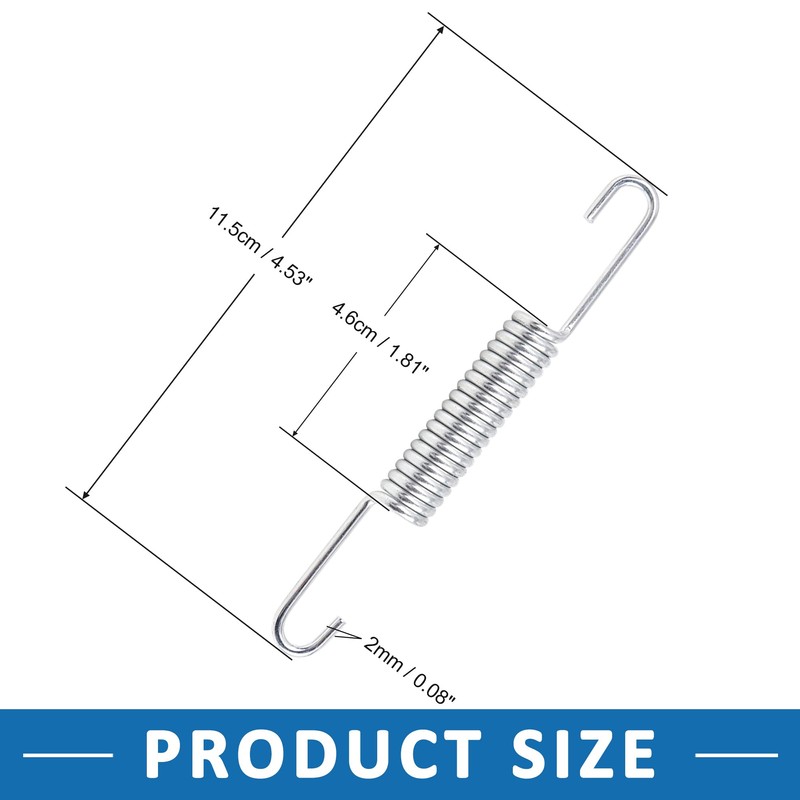 A ABSOPRO 2 pieces return springs for motorcycle stand side