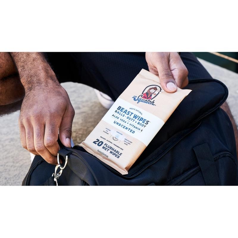 Beast Wipes - Dr. Squatch - Body Care for Men:_Unscented