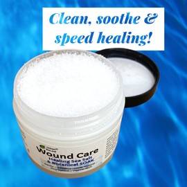 Urban ReLeaf Wound Care ! Soothing Sea Salt & Botanical SOAK ! Clean and Calm Wounds. Gentle, Effective, Non-iodized, 100% Natural. Vitamin Rich