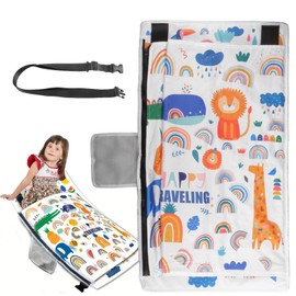 Rongxze Aeroplane Seat Extension Children, 79 x 44 cm, Foldable Children's Aeroplane Footrest with Storage Bag, Portable Foot Hammock Aeroplane for Children, Short Trip Aeroplane Travel Accessories