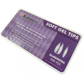 Soft Gel Tips Para Uñas Soft Gel Tips Para Uñas Diferentes Modelos Y Tamaños (Transparente, Almendra)