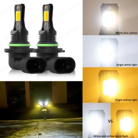 SHENKENUO For Subaru Outback 2000-2004 2X 6000K 3000K Dual Colour LED Fog Light Bulbs
