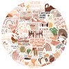 50 Pcs Boho Positive Quote Stickers Inspirational Sticker Waterproof Motivational
