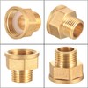 Reducer 3/4 Inch to 1/2 Inch Adapter, Brass Reducer 3/4