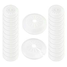 24Pcs Flange Pipe Cover Decoration,Wall Hole Cover for Water Pipe Decoration,Snap-on Wall Hole Cover,Under Sink Pipe White Ornamental Escutcheon for Radiators,Water Pipes,Angle Valves