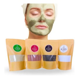 Arcillas Naturales Mascarillas Verde Roja Negra Blanca 250g                                                                                           