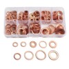 ZHUOYUE 200 Piece Flat Washer Copper Washer Drain Washer Gasket