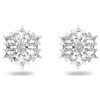 Swarvoski Magic stud earrings Snowflake White Rhodium plated - 5627348