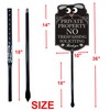 2Pack No Trespassing Sign Private Property with 36" Metal Stake,