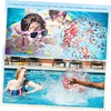 FELTECHELECTR Sequin Beach Ball Inflatable Glitter Ball for Summer Pool