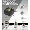 3-Piece Tap Socket Set Use with 1/4" & 3/8" &