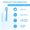 Malisseladi 5 in 1 Mini Brushes-Disposable Toothbrushes with Toothpaste,Toothpaste +