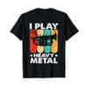 Baritono Euphonium I Play Heavy Metal Marching Band Maglietta