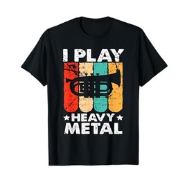 Baritono Euphonium I Play Heavy Metal Marching Band Maglietta