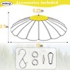 andergi 13.5-Inch Hummingbird Feeder Shade Dome Cover,Bird Feeder Rain Cover