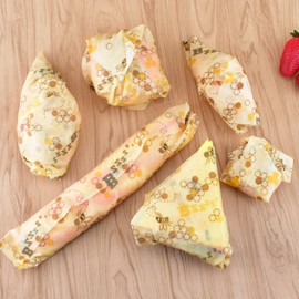 ERKOON Beeswax Cloth Roll Reusable Cling Film for Food, Natural Beeswax and Cotton for Food Storage, Cheese and Sandwich Packaging, 13 x 39 Inches