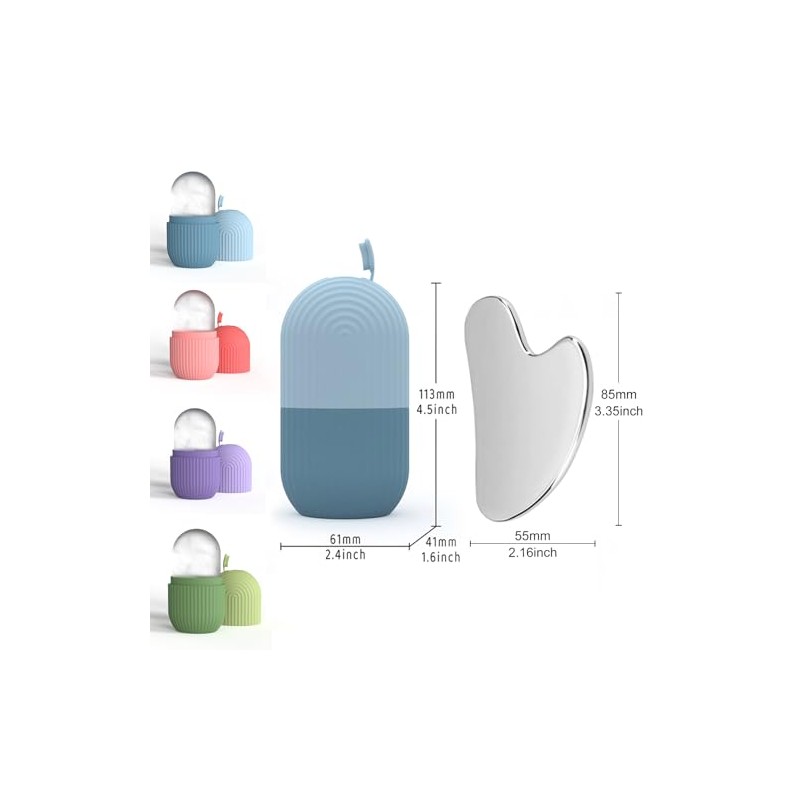 Set de rodillo de silicona y raspador de acero inoxidable
