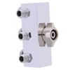 3-Way Airbrush Air Hose Splitter Adjust Air Regulation Valve Knob