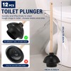 Dandat 12 Pcs Rubber Toilet Plunger with Double Thrust Force