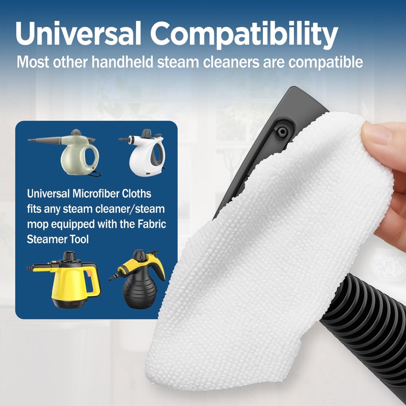 Universal Microfiber Cloths 3 Pack Steam Cleaner Attachments Compatible with