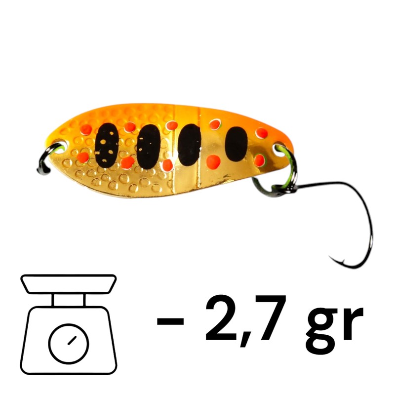 SEABUZZ Mini Barsch & Forellen Spoon Solo 2,7g 3,2mm Forellenköder