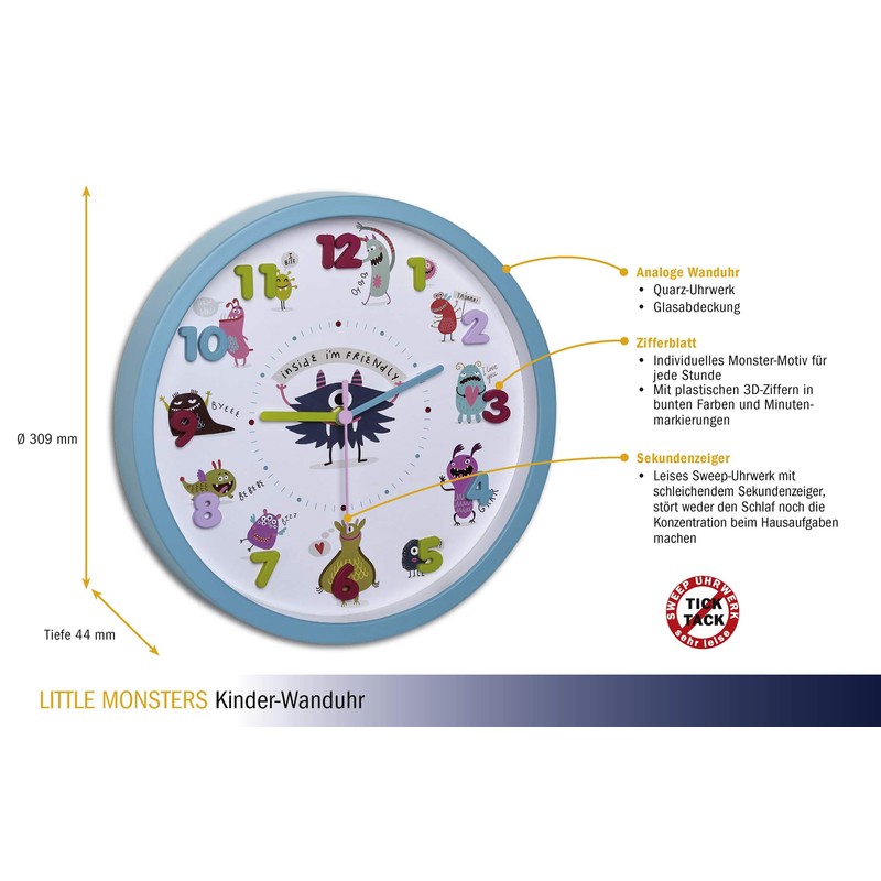 TFA Dostmann Children's Wall Clock