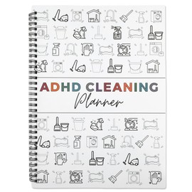 UIHRLM ADHD Cleaning Planner, ADHD Cleaning Schedule & Checklist Management, Bundle Household Organizing Schedule Book Daily Task Planner Management for Daily, Weekly, Monthly Organizer