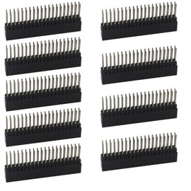 ZDE 9pcs 2x20 40 Pin Stacking Female Header 0.1 Inch Pitch Dual Row Extra Tall Headers Connector for Raspberry Pi Arduino PCB Breadboard