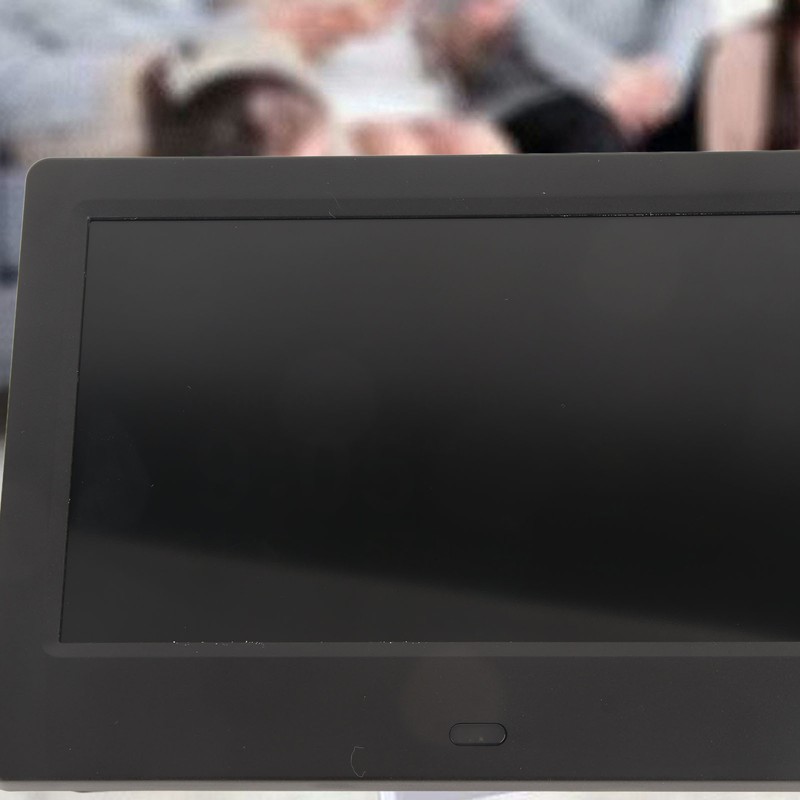 7 Inches Black Brightness Alarm Clock WIFI Synchronous Update With