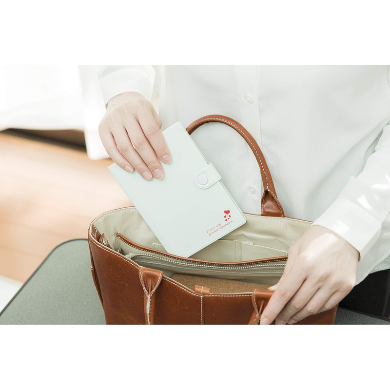 Shiraishi 20289 Passbook/Card Shield Case, Book Shaped Heart