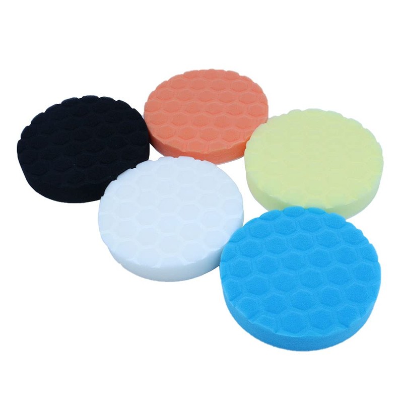 ANCLLO 5 Pack Car Polisher 7 inch Sponge Polishing Waxing