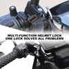 NYTKL Motorcycle Helmet Lock, Anti-Theft Security Aluminum Alloy Handlebar Locks