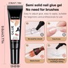 MUSILAN Solid Nail Glue Gel with 6ml Nail Glue Remover