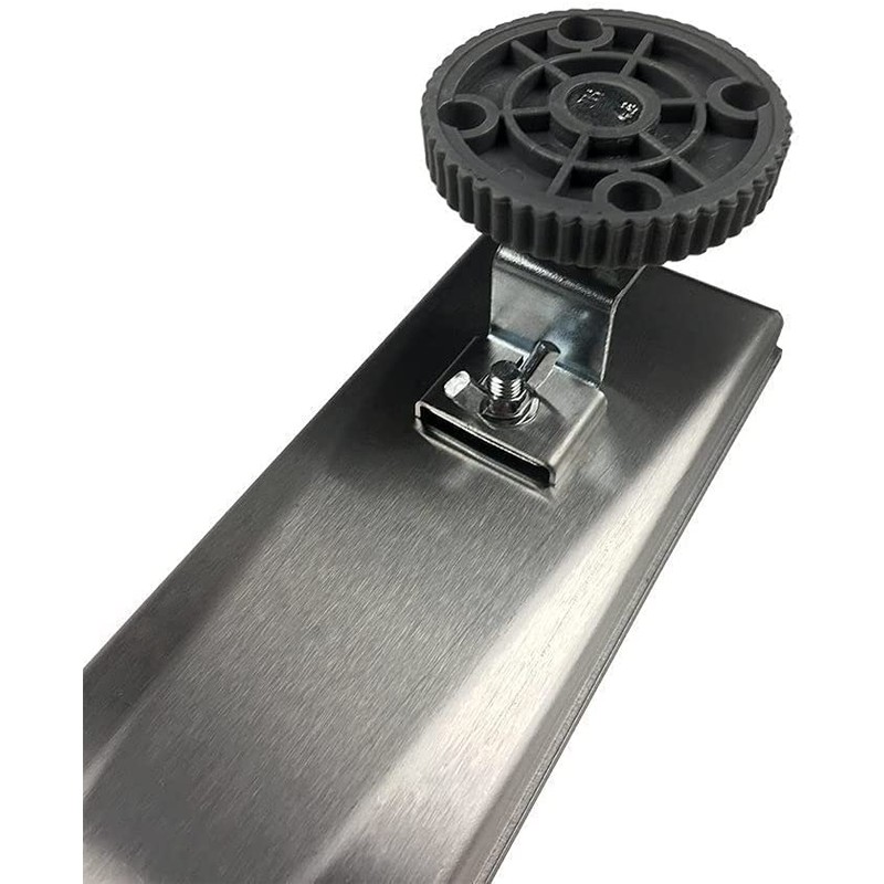 Neodrain 40-Inch Linear Shower Drain with Removable Quadrato Pattern Grate,Brushed