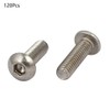TA-VIGOR 120Pcs M3 x 10mm 304 Stainless Steel Button Head