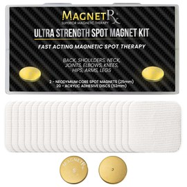MagnetRX® Magnetic Dots Set - Ultra Strong Magnets - Large Magnetic Plasters for Back, Shoulders, Knees, Hips, Neck and Body