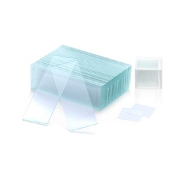 QWORK® 50 PCS microscope slides and 100 PCS cover slips