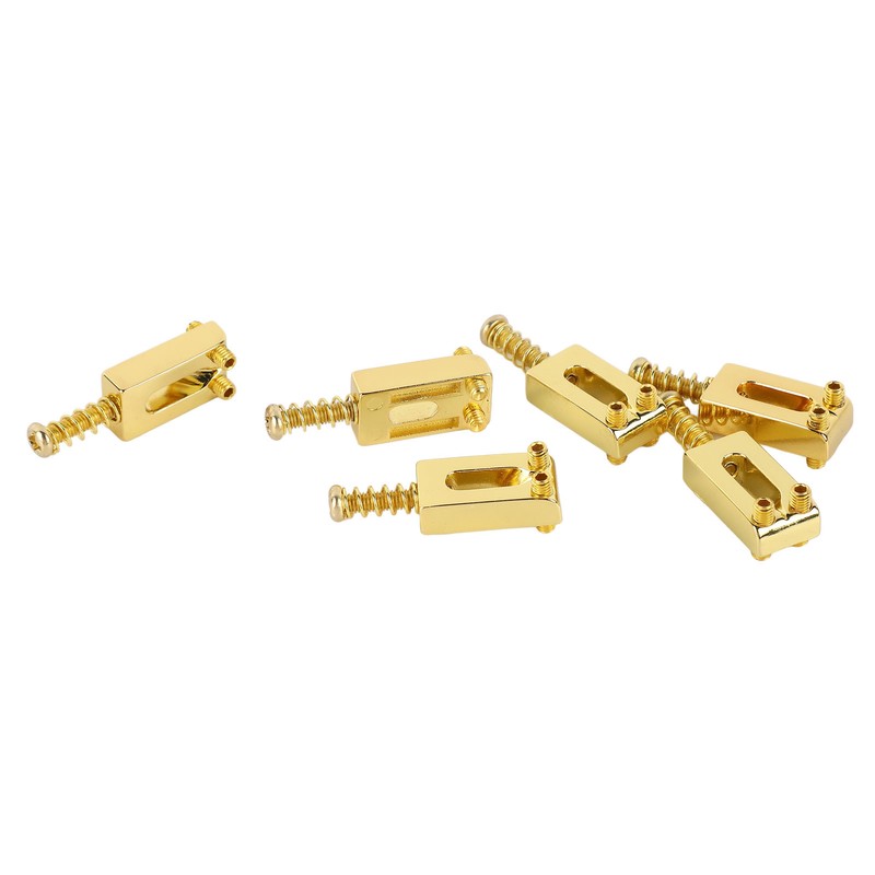 6 Pcs Electric Guitar Bridge Saddle Standard Zinc Alloy Guitar