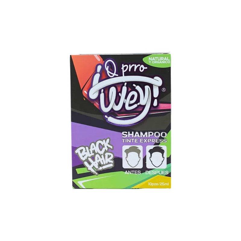 Cajas Shampoo Tinte Express Negro Cubre Canas Sobres