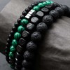 4Pcs Bracelet 6mm Natural Stretch Adjustable Beaded Bracelets for Men