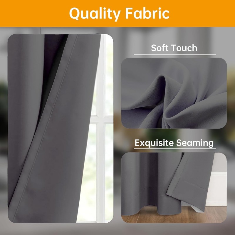 hoeflife Room Divider Curtains Blackout Floor to Ceiling Curtain with