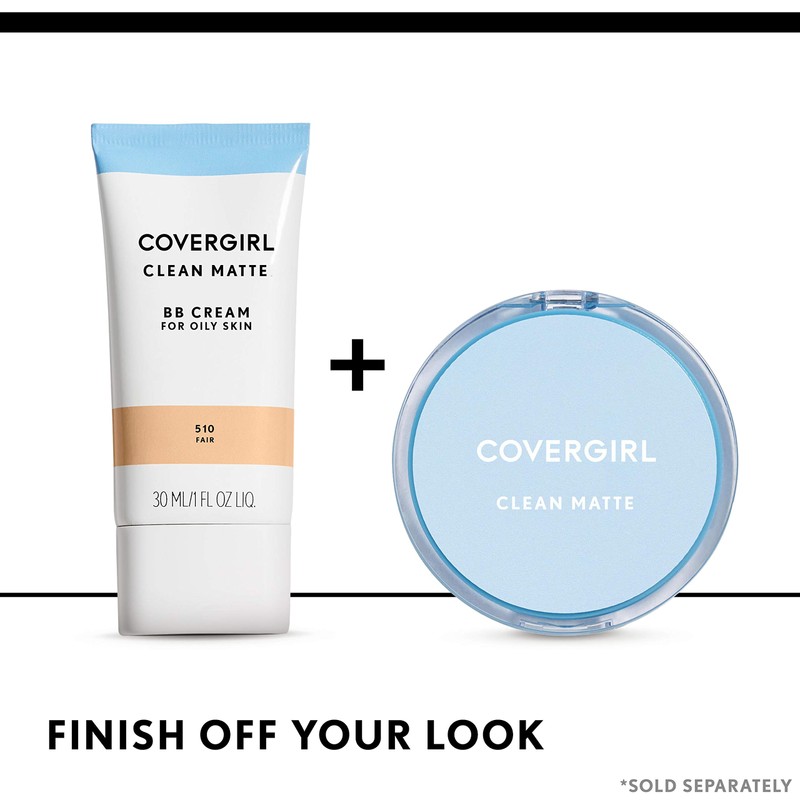 COVERGIRL - Clean Matte BB Cream, Oil-Free, Long-Lasting, Sensitive Skin,