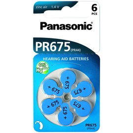Panasonic Zinc Air 'Hearing Aid' Batteries Pr675Lh X 6