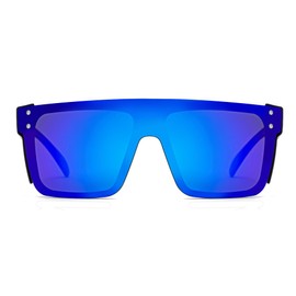 BINGKING Polarized Z87 UV400 Safety Sunglasses for Men with Detachable Side Shields – Protective Eyewear for Work, Outdoor, and Industrial Use(blue)