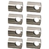 8 x Stainless Steel Cross Bar Holders Diameter Bar 12