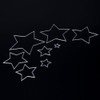 U-horizon 8pcs Five Stars Cutting Dies, DIY Scrapbooking Metal Embossing